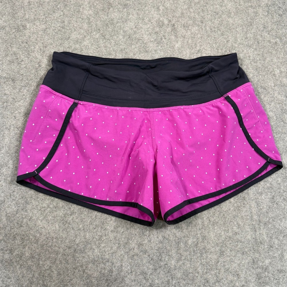 Lululemon Athletica Night Fall Ultra Violet Silver Naval Blue Run Times Shorts 6